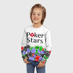 Лонгслив детский Poker - игра для удачливых, цвет: 3D-принт — фото 2