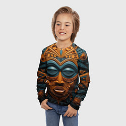 Лонгслив детский Африканские маски, цвет: 3D-принт — фото 2