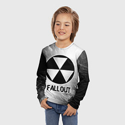 Лонгслив детский Fallout glitch на светлом фоне, цвет: 3D-принт — фото 2