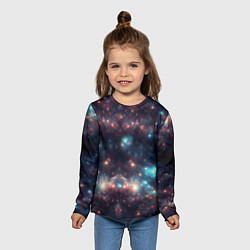 Лонгслив детский Космический простор, цвет: 3D-принт — фото 2