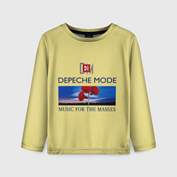 Лонгслив детский Depeche Mode - Music For The Masses title, цвет: 3D-принт