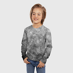 Лонгслив детский Абстракция - grey sky, цвет: 3D-принт — фото 2