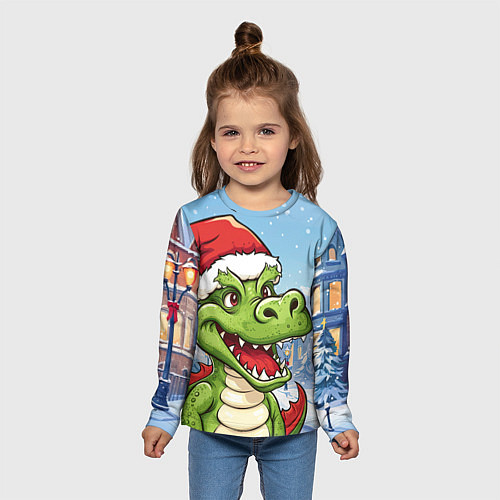 Детский лонгслив Малыш дракончик / 3D-принт – фото 5