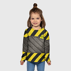 Лонгслив детский Сталь и биологическая опасность, цвет: 3D-принт — фото 2