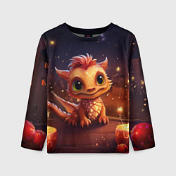 Лонгслив детский Чудо хранитель праздника дракон, цвет: 3D-принт