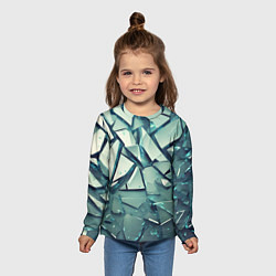 Лонгслив детский Битое стекло текстура, цвет: 3D-принт — фото 2