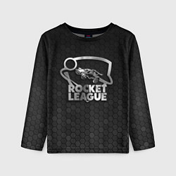 Лонгслив детский Rocket League - metal logo, цвет: 3D-принт