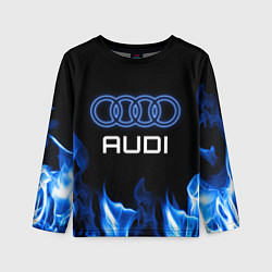 Лонгслив детский Audi neon art, цвет: 3D-принт