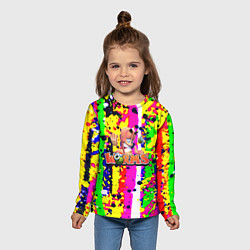 Лонгслив детский Worms true colors, цвет: 3D-принт — фото 2