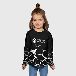Лонгслив детский Xbox game текстура рельеф, цвет: 3D-принт — фото 2