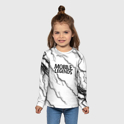 Детский лонгслив Mobile legends молнии / 3D-принт – фото 5