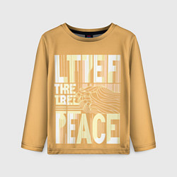 Лонгслив детский Let there be peace, цвет: 3D-принт