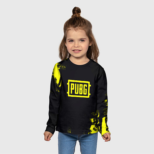 Детский лонгслив Pubg краски абстракция / 3D-принт – фото 5