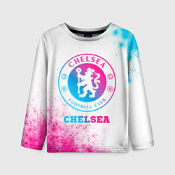 Лонгслив детский Chelsea neon gradient style, цвет: 3D-принт