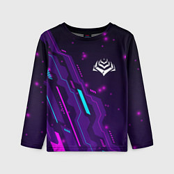 Детский лонгслив Warframe neon gaming