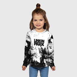 Лонгслив детский Linkin park огненный дым рок, цвет: 3D-принт — фото 2