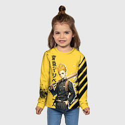Лонгслив детский Токийские Мстители - Такемичи Ханагаки, цвет: 3D-принт — фото 2