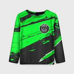 Детский лонгслив PSG sport green