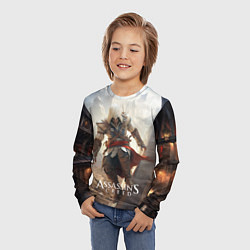 Лонгслив детский Assassins creed старинный город, цвет: 3D-принт — фото 2