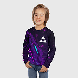 Лонгслив детский Zelda neon gaming, цвет: 3D-принт — фото 2