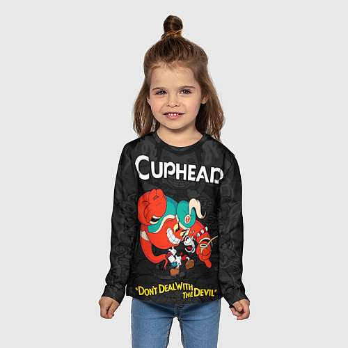 Детский лонгслив Cuphead - gin / 3D-принт – фото 5