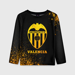 Лонгслив детский Valencia - gold gradient, цвет: 3D-принт