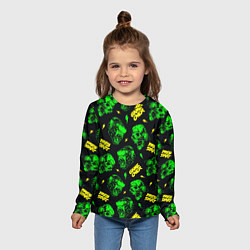 Лонгслив детский Game over press start, цвет: 3D-принт — фото 2