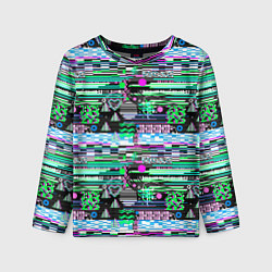 Детский лонгслив Abstract color pattern