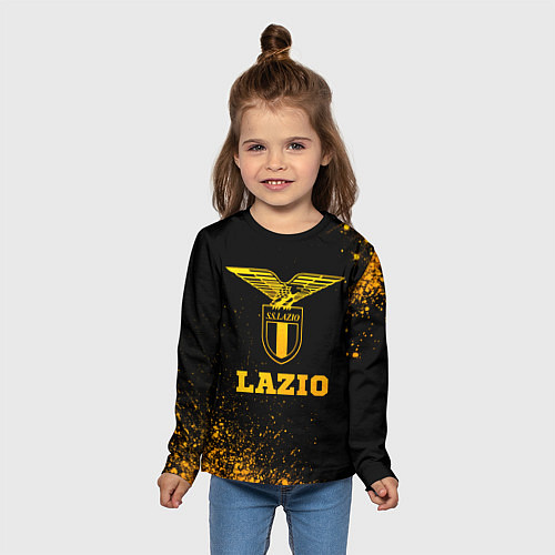 Детский лонгслив Lazio - gold gradient / 3D-принт – фото 5