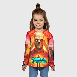 Лонгслив детский Abiotic Factor horror skull, цвет: 3D-принт — фото 2