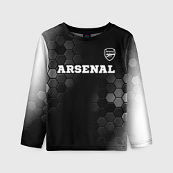 Детский лонгслив Arsenal sport на темном фоне посередине