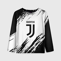 Лонгслив детский Juventus краски, цвет: 3D-принт