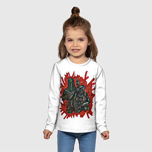 Детский лонгслив Крюгер и Nikto / 3D-принт – фото 5