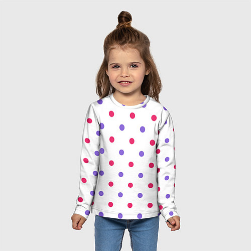 Детский лонгслив Шикарный узор / 3D-принт – фото 5