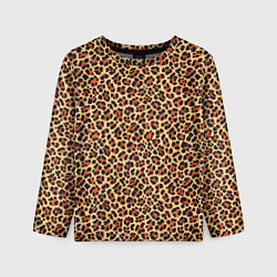 Лонгслив детский Леопардовый узор текстура-шкура, цвет: 3D-принт