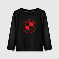 Лонгслив детский BMW red logo, цвет: 3D-принт