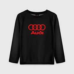 Лонгслив детский Audi red logo, цвет: 3D-принт