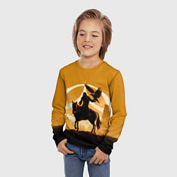 Лонгслив детский Ноа планета обезьян, цвет: 3D-принт — фото 2