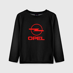 Лонгслив детский Opel red logo auto, цвет: 3D-принт
