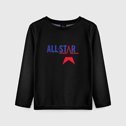 Лонгслив детский All stars logo, цвет: 3D-принт