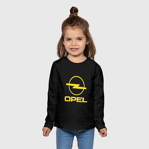 Детский лонгслив Opel yellow / 3D-принт – фото 5