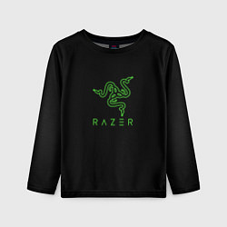 Лонгслив детский Razer logo brend, цвет: 3D-принт