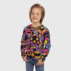 Лонгслив детский О Париж, цвет: 3D-принт — фото 2