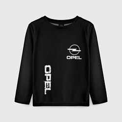 Лонгслив детский Opel white logo, цвет: 3D-принт