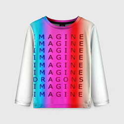 Лонгслив детский Imagine Dragons neon rock, цвет: 3D-принт