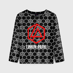 Лонгслив детский Linkin park logo pattern, цвет: 3D-принт