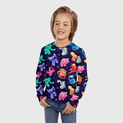 Лонгслив детский Животные из воздушных шариков, цвет: 3D-принт — фото 2