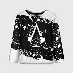 Лонгслив детский Assassins Creed logo краски, цвет: 3D-принт