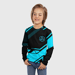 Лонгслив детский Linkin park geometry, цвет: 3D-принт — фото 2