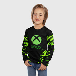 Лонгслив детский Xbox кислотные плиты, цвет: 3D-принт — фото 2